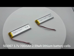 502067 3.7v 700mAh μπαταρία πολυμερούς λιθίου