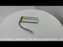 602560 3.7v 1000mAh 3.7wh κυψέλη μπαταρίας πολυμερούς λιθίου
