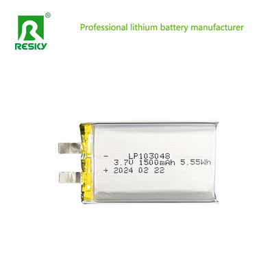Αγορά 103048 Λιθιοπολυμερή μπαταρία 3.7V 1500mAh 5.55wh Πλατείες μπαταρίες Li-πολυμερούς online manufacture
