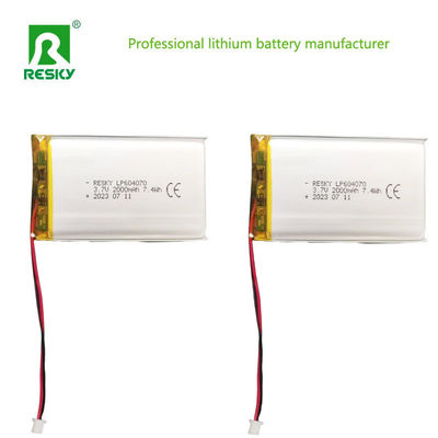 Αγορά 604070 Λιθιοπολυμερές μπαταρία 3.7v 2000mAh Δύναμη Λιπομπαταρίες για καταναλωτές online manufacture