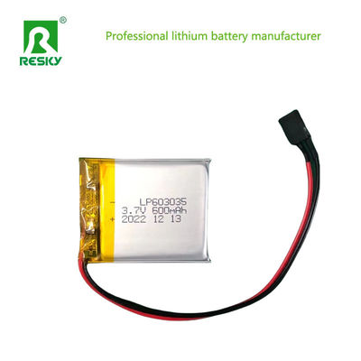 Αγορά 603035 Λιθιοπολυμερή μπαταρία 3.7V 600mAh Αναφορτιζόμενες μπαταρίες Li-πολυμερούς online manufacture