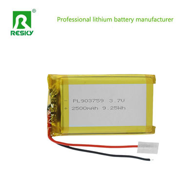 Αγορά Ανανεώσιμες μπαταρίες 903759 3.7v 2500mAh 9.25wh Ηλιακή μπαταρία λιθίου διαδικτυακή κατασκευή
