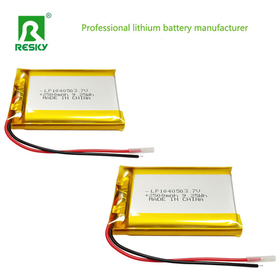 Αγορά Ηλιακή μπαταρία Κελίδα 104050 3.7v 2500mAh 9.25wh επαναφορτιζόμενη μπαταρία LiPolymer για ομιλητή Bluetooth διαδικτυακή κατασκευή