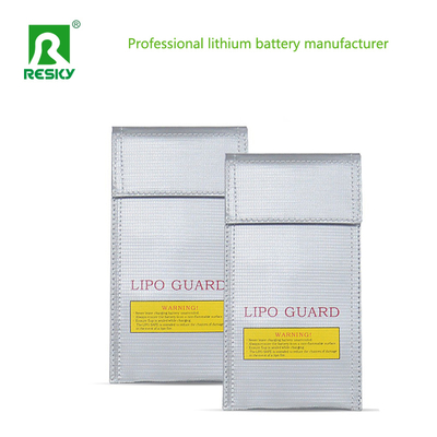 Αγορά Fireproof Explosion Proof Waterproof 20 X 10cm Silver Glass Fiber RC LiPo Battery Bag For Battery Charging διαδικτυακή κατασκευή