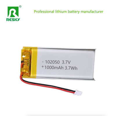 Αγορά Λιθιοπολυμερή μπαταρία 102050 3.7v 1000mAh 3.7Wh επαναφορτιζόμενη μπαταρία Lipo για συσκευή χειρός διαδικτυακή κατασκευή
