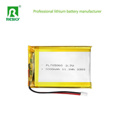 Αγορά Rechargeable Lipo Batteries Cell 705060 3000mAh 3.7V 11.1wh Power Li-ion Polymer Battery Pack διαδικτυακή κατασκευή