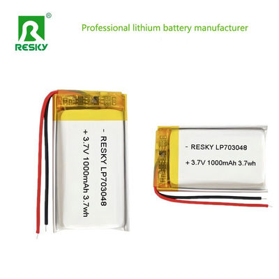 Αγορά Power Lipo Battery RESKY LP703048 3.7v 1000mAh 3.7Wh Rechargeable Lithium Polymer Batteries διαδικτυακή κατασκευή