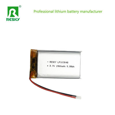 Λιθιοπολυμερές μπαταρία 3.7V 1500mAh 103048 Για ψηφιακή συσκευή