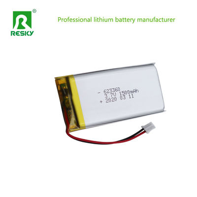 Σημείο μπαταρίας πολυμερούς λιθίου 1500mAh 603060 3.7v για ηχείο Bluetooth