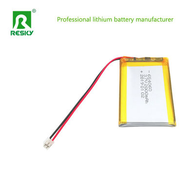 Ηλιακή μπαταρία πολυμερούς λιθίου 3.7V 604060 654060 2000mAh μπαταρίες για φορητές συσκευές ανταλλαγής