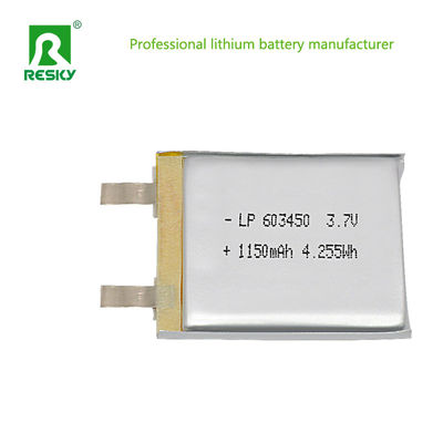 Ηλιακή μπαταρία πολυμερούς λιθίου 3.7V 603450 1200mAh για συναγερμό ανελκυστήρα