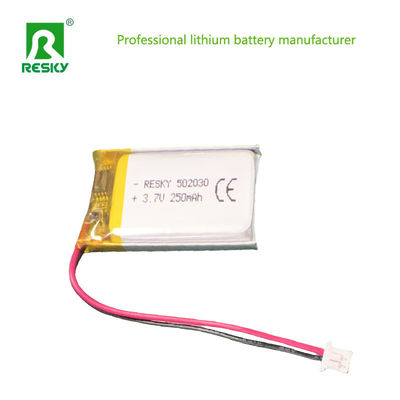 Λιθιοπολυμερές Λίπο μπαταρία 502030 3.7v 250mAh Για ηχείο Bluetooth