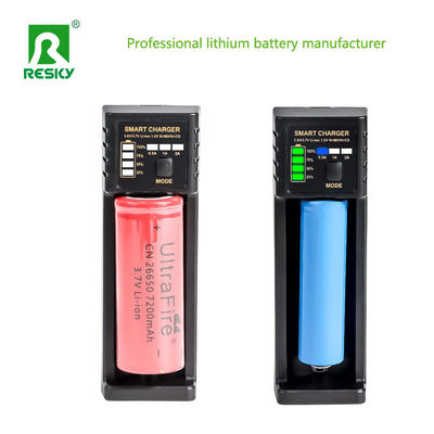 Φορτιστή μπαταρίας λιθιοειδών 1 slot 5V 2A για 18650 26650 18500 μπαταρία