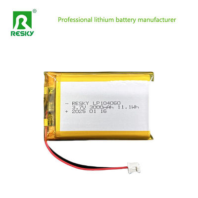 3Συσκευή μπαταριών πολυμερούς λιθίου.7V 104050 104060 3000mAh