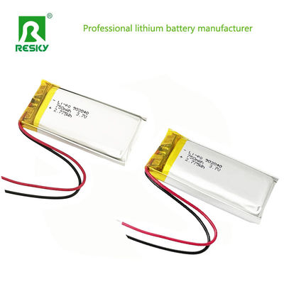 Πακέτο μπαταριών πολυμερούς λιθίου GPS 902040 700mAh 750mAh 3.7V 7.4V Λίπο μπαταρίες