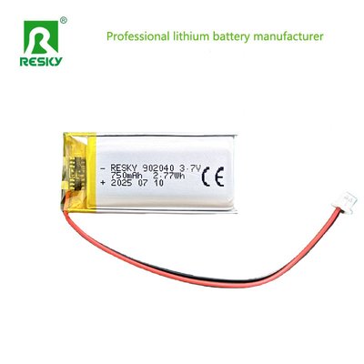 Επαναφορτιζόμενη μπαταρία Li-Polymer 102040 902040 3.7V 800mAh 850mAh Lithium Battery Cell