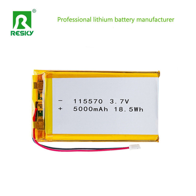Συσκευή μπαταρίας πολυμερούς λιθίου 115570 3.7V 7.4V 11.1v 5000mAh 18.5wh Για φορητή ιατρική συσκευή