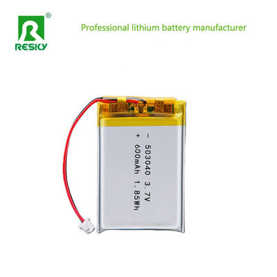 Λιθιοπολυμερές μπαταρία 503040 600mAh 3.7V 7.4V 2.22wh Για φορητή συσκευή ομορφιάς