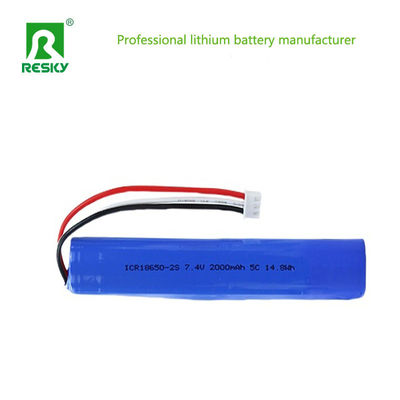 Ανανεώσιμη Ηλιακή Μπαταρία Λιθίου 18650 7.4v 3500mAh Δύναμη Μπαταρία Ιόντων Λιθίου