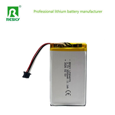 Κυψέλη μπαταρίας λιθίου 804070 3.7v 3000mAh 11.1Wh επαναφορτιζόμενη μπαταρία Lipo